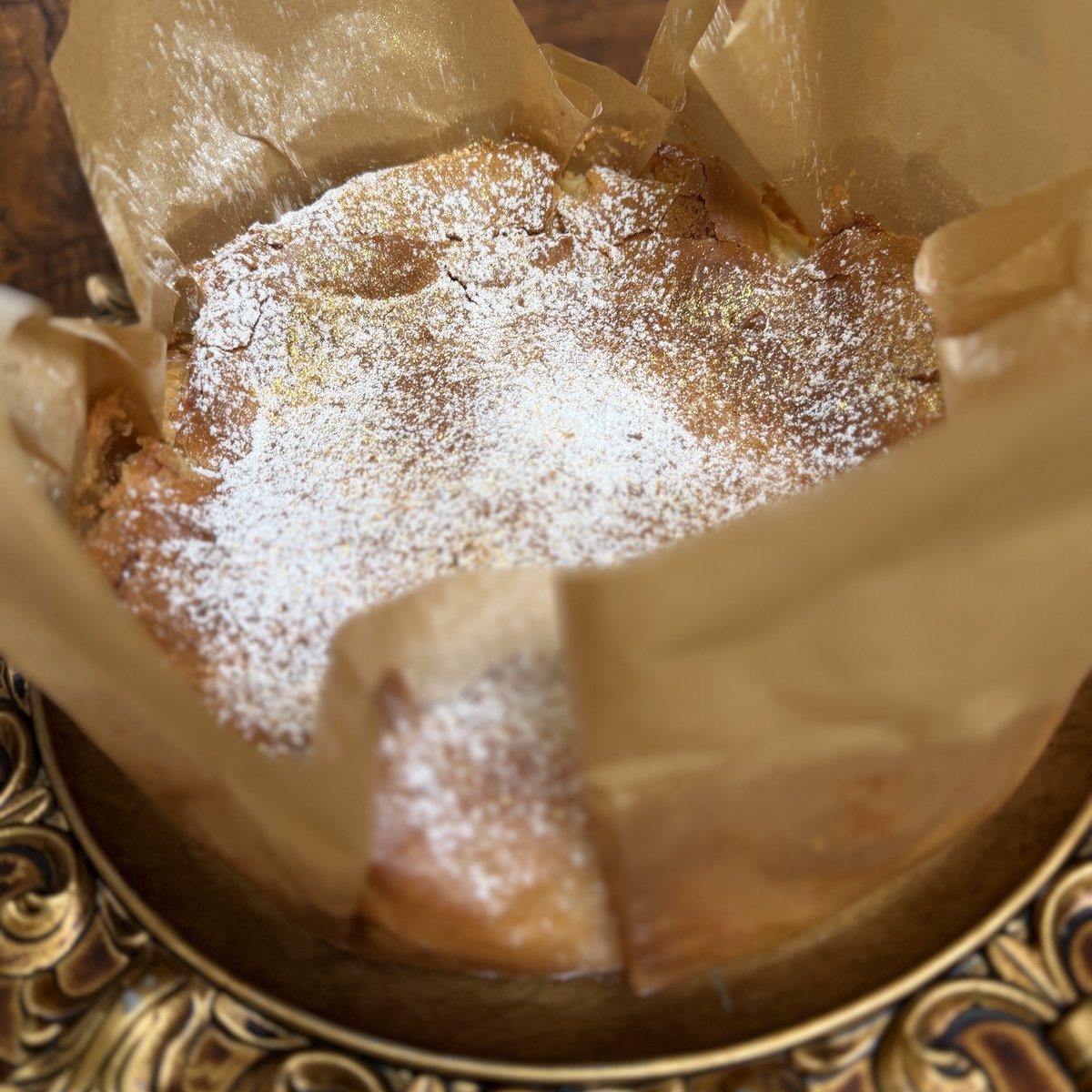 La Jolla butter cake · three-quarter view